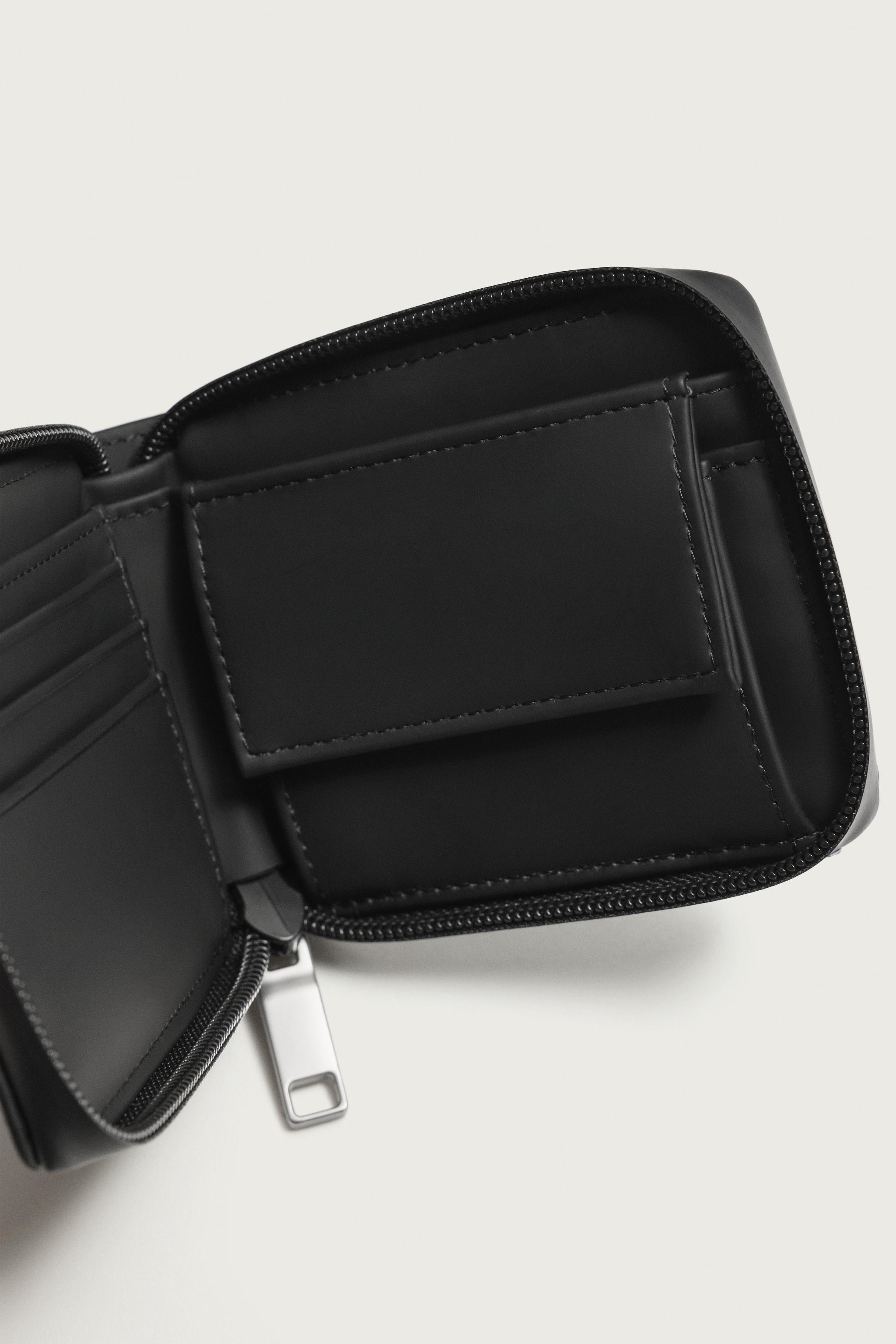 RUBBERIZED ZIP WALLET